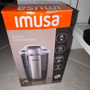IMUSA Electric Coffee Grinder - Black and Silver